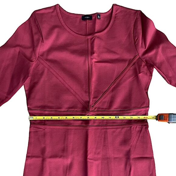 Society New York Womens Size Medium Sheath Dress New Scoop Neck Classiccore Twee - Picture 2 of 7